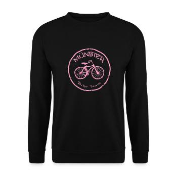 Münster bicycle team - Unisex Sweatshirt - black - Front - Alina (178cm) & Michal (187cm)