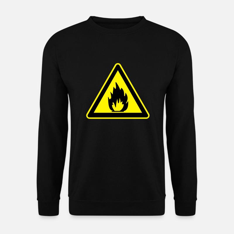 inflammable sign - Unisex Sweatshirt - black