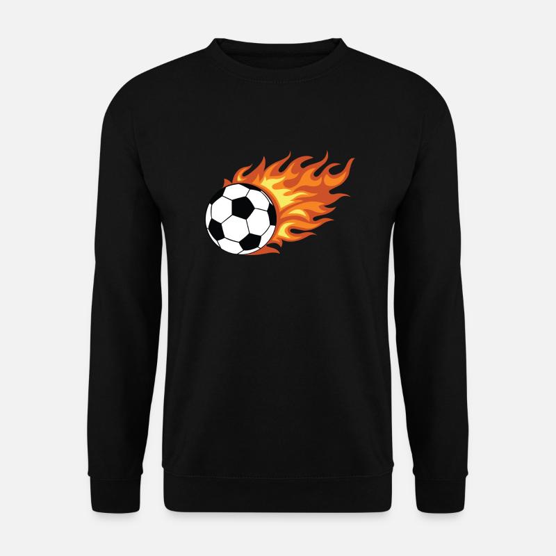 Soccer Flame - Unisex Pullover - Schwarz
