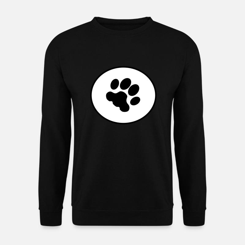 Pfotenabdruck - Unisex Pullover - Schwarz