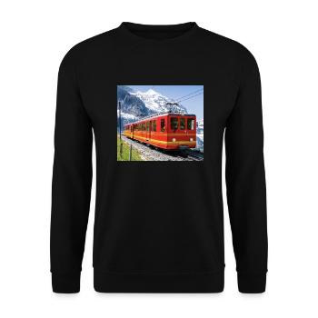 Jungfraujoch - Unisex Pullover - Schwarz - Vorne - Alina (178cm) & Michal (187cm)