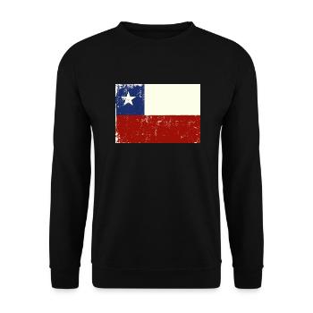 Chile - Unisex Sweatshirt - black - Front - Alina (178cm) & Michal (187cm)