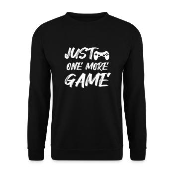 Gamer disant juste un autre jeu grunge - Sweat-shirt Unisexe - noir - Devant - Alina (178cm) & Michal (187cm)
