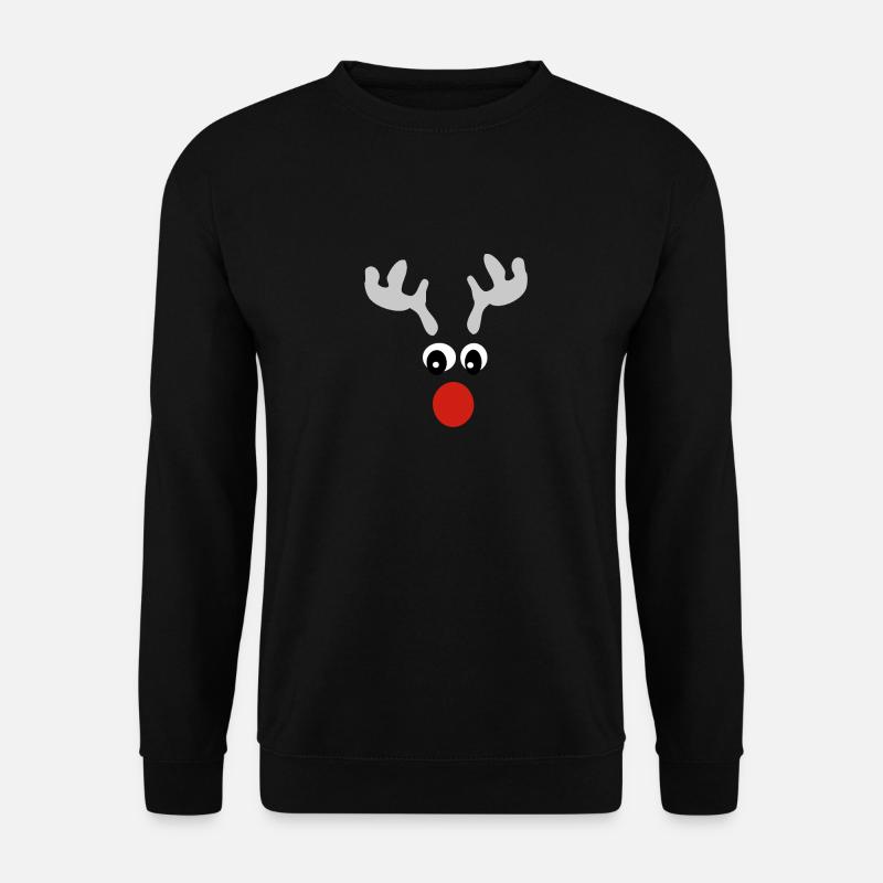 Rentier - Unisex Pullover - Schwarz