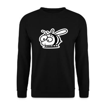 Bee - Unisex Sweatshirt - black - Front - Alina (178cm) & Michal (187cm)