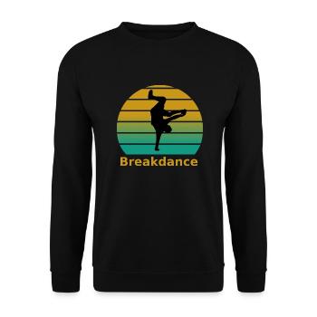 Breakdance - Unisex Sweatshirt - black - Front - Alina (178cm) & Michal (187cm)