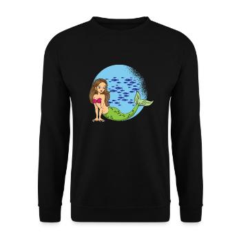 SIRENE by The Manzanita ́s - Unisex Sweatshirt - black - Front - Alina (178cm) & Michal (187cm)