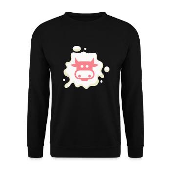 Nicht Ihre Mutter nicht Ihre Milch - Unisex Pullover - Schwarz - Vorne - Alina (178cm) & Michal (187cm)