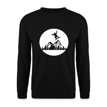 Snowboard Snowboarder - Sweat-shirt Unisexe - noir - Devant - Alina (178cm) & Michal (187cm)