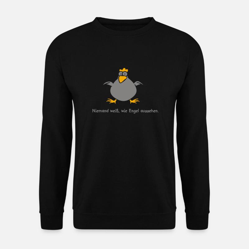 Unbekannter Engel - Unisex Pullover - Schwarz