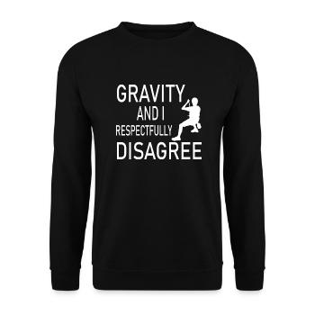Bouldern Klettern Climbing - Unisex Pullover - Schwarz - Vorne - Alina (178cm) & Michal (187cm)