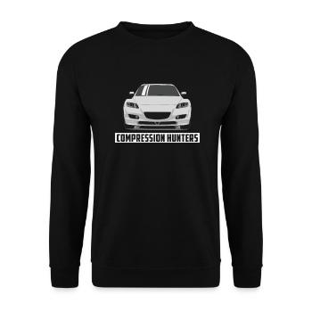 Compression Hunters RX - Print Design dark - Unisex Sweatshirt - black - Front - Alina (178cm) & Michal (187cm)