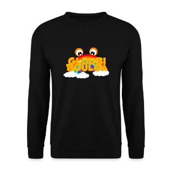 gloubiboulga - Sweat-shirt Unisexe - noir - Devant - Alina (178cm) & Michal (187cm)