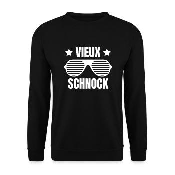 VIEUX SCHNOCK LUNETTES DE SOLEIL - Sweat-shirt Unisexe - noir - Devant - Alina (178cm) & Michal (187cm)