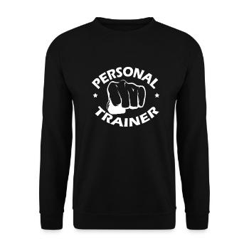 Certified Personal Trainer, Personal Trainer, GYM - Unisex Sweatshirt - black - Front - Alina (178cm) & Michal (187cm)