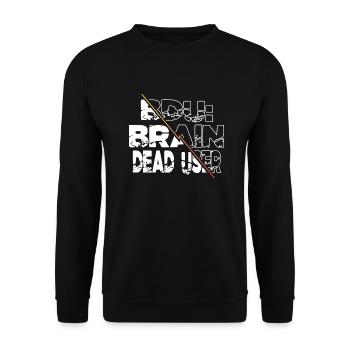 sayings coding gift idea hack the box encrypt - Unisex Pullover - Schwarz - Vorne - Alina (178cm) & Michal (187cm)