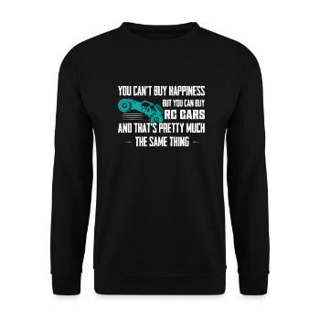 Vous ne pouvez pas acheter le bonheur mais vous pouvez acheter des voitures RC M - Sweat-shirt Unisexe - noir - Devant - Alina (178cm) & Michal (187cm)
