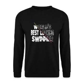 t-shirts de piscine intérieure de triathlon - Sweat-shirt Unisexe - noir - Devant - Alina (178cm) & Michal (187cm)
