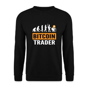 Bitcoin BTC Revolution - Crypto Gift Idea - Unisex Pullover - Schwarz - Vorne - Alina (178cm) & Michal (187cm)