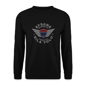 Ankara - Unisex Sweatshirt - black - Front - Alina (178cm) & Michal (187cm)