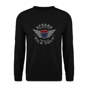 Gaziantep - Unisex Sweatshirt - black - Front - Alina (178cm) & Michal (187cm)