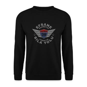 Kayseri - Sweat-shirt Unisexe - noir - Devant - Alina (178cm) & Michal (187cm)