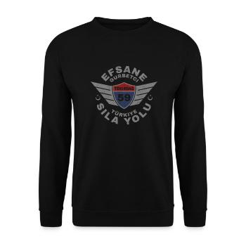 Tekirdağ - Unisex Pullover - Schwarz - Vorne - Alina (178cm) & Michal (187cm)