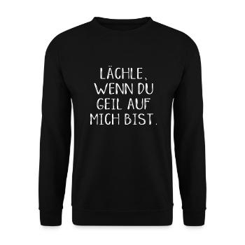lächeln Party saufen feiern sexy lifestyle Spaß - Unisex Pullover - Schwarz - Vorne - Alina (178cm) & Michal (187cm)