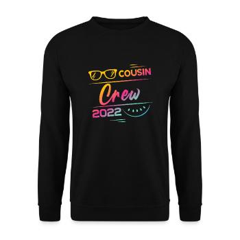 Cousin crew 2022 Summer Vacation - Sweat-shirt Unisexe - noir - Devant - Alina (178cm) & Michal (187cm)