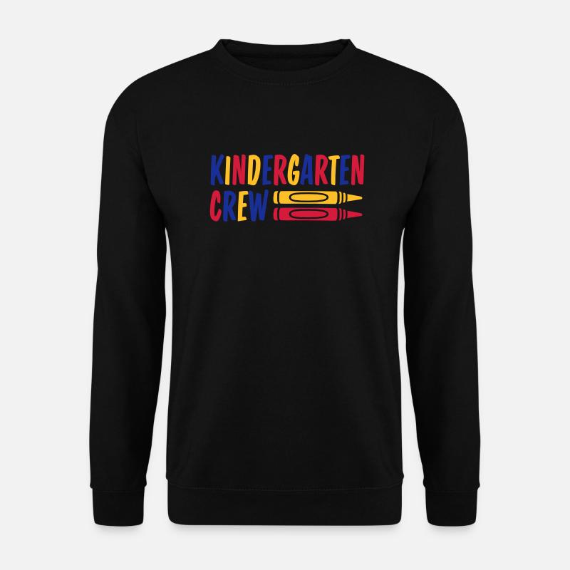 Wax Crayon Kindergarten Crew Crayon - Unisex Sweatshirt - black