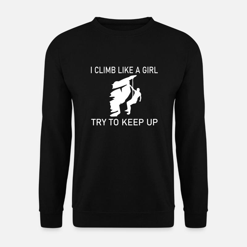 climbing - Unisex Pullover - Schwarz