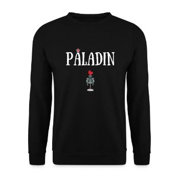 PALADIN PERSONNGE JDR ARMURE - Sweat-shirt Unisexe - noir - Devant - Alina (178cm) & Michal (187cm)