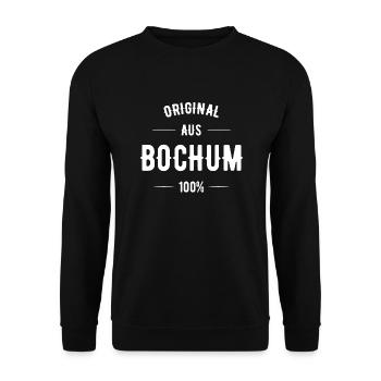 Bochum - Unisex Pullover - Schwarz - Vorne - Alina (178cm) & Michal (187cm)