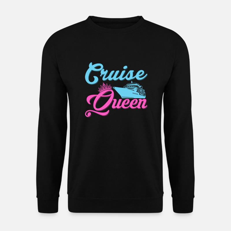 Cruise Queen Crusing Vacation Cruiser - Unisex Sweatshirt - black