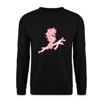 Seepferdchen - Unisex Pullover - Schwarz - Vorne - Alina (178cm) & Michal (187cm)