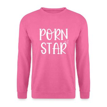 porn star - Sweat-shirt Unisexe - rose - Devant