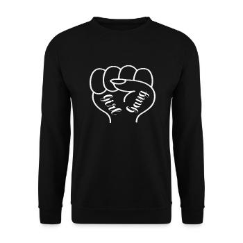 Girl Gang - Unisex Sweatshirt - black - Front - Alina (178cm) & Michal (187cm)