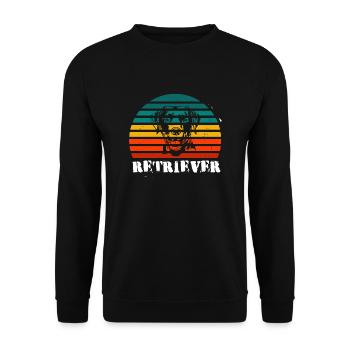 Retriever - Unisex Sweatshirt - black - Front - Alina (178cm) & Michal (187cm)