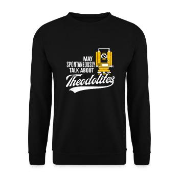 Landvermessung Kartograph Landvermesser - Unisex Pullover - Schwarz - Vorne - Alina (178cm) & Michal (187cm)