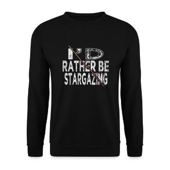 bday art astronomy lovers sayings present idea - Unisex Sweatshirt - black - Front - Alina (178cm) & Michal (187cm)