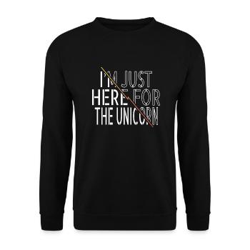 christmas gift b day gift birthday love - Unisex Pullover - Schwarz - Vorne - Alina (178cm) & Michal (187cm)