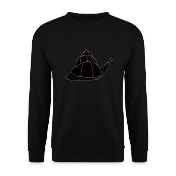 Escargot - Sweat-shirt Unisexe - noir - Devant - Alina (178cm) & Michal (187cm)