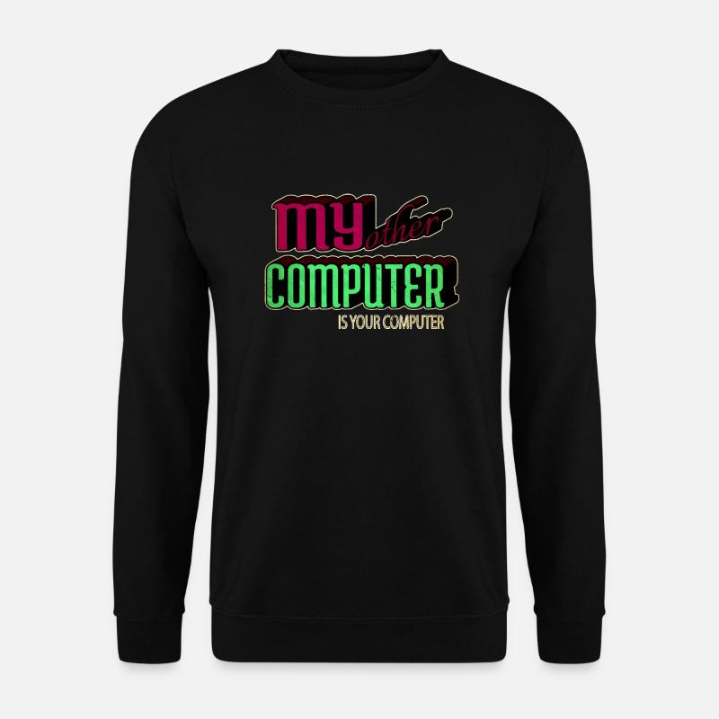 present hacking coding hacking computer - Unisex Pullover - Schwarz