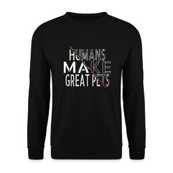 Scifi sayings alien loving kid anal probe present - Unisex Sweatshirt - black - Front - Alina (178cm) & Michal (187cm)