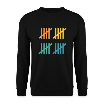 Idée cadeau 20e anniversaire - Sweat-shirt Unisexe - noir - Devant - Alina (178cm) & Michal (187cm)