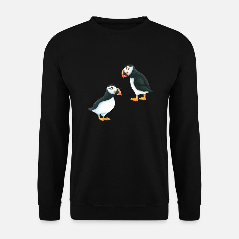Puffin - Unisex Sweatshirt - black
