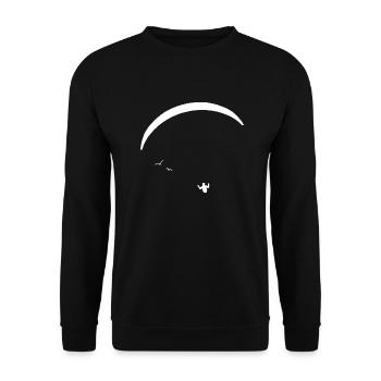 Paragliding - Unisex Sweatshirt - black - Front - Alina (178cm) & Michal (187cm)