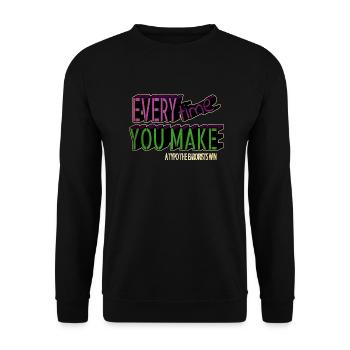 anniversary birthday present blogging funny quote - Unisex Pullover - Schwarz - Vorne - Alina (178cm) & Michal (187cm)