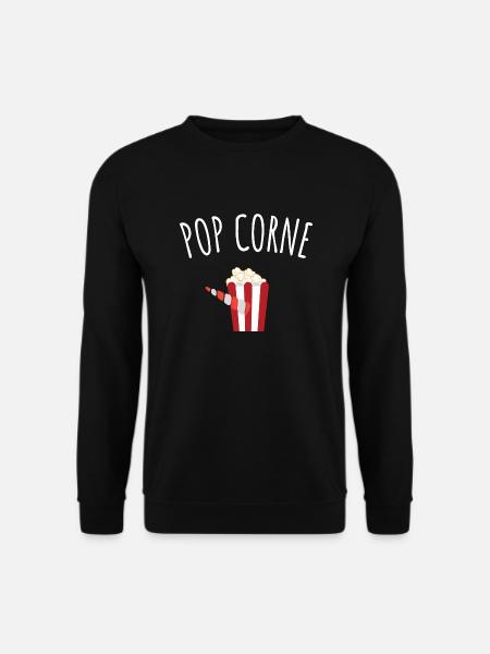 pop corne - Sweat-shirt Unisexe - noir