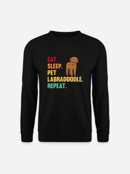Labradoodle Dog - Unisex Sweatshirt - black